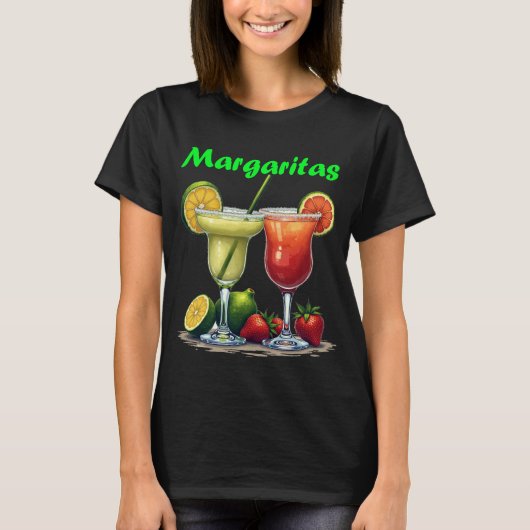 Chill Margarita Cocktail Graphic T-shirt (Voorkant)