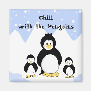 Chill met de pinguïns magneet