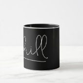 Chill Minimalistisch Typografie Mok (Midden)