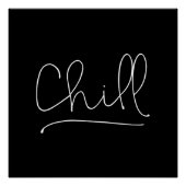 Chill Minimalistisch Typografie Perfect Poster (Voorkant)