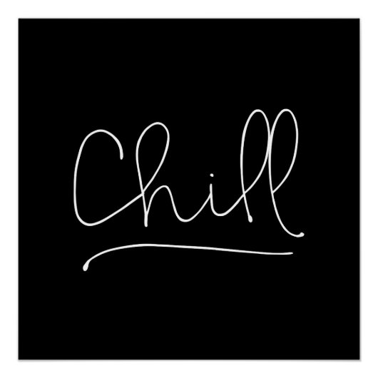 Chill Minimalistisch Typografie Perfect Poster (Voorkant)