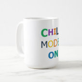 Chill Mode AAN Koffiemok (Voorkant links)