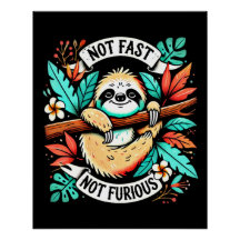 Chill Mode Activated - Glad Glanzend Poster