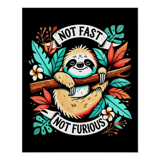 Chill Mode Activated - Glad Glanzend Poster (Voorkant)