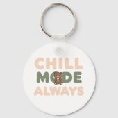 "Chill Mode Always" with a Relaxing Sloth Sleutelhanger (Achterkant)