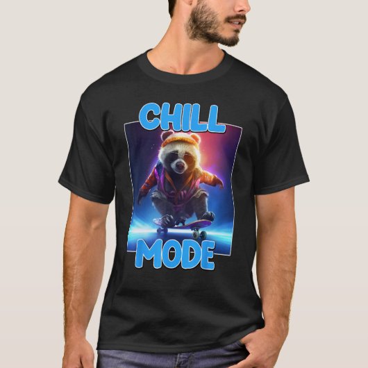 Chill Mode Panda Bear Animal Cute Panda 1 T-shirt (Voorkant)