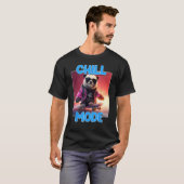 Chill Mode Panda Bear Animal  Cute Panda T-shirt (Voorkant volledig)
