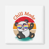 Chill Mode Panda Magneet (Voorkant)