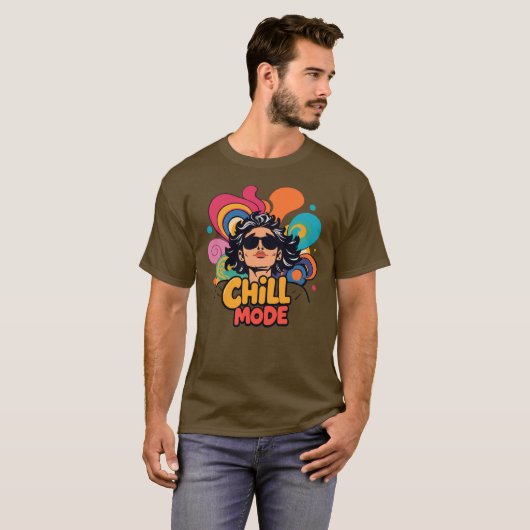 "Chill mode" T-shirt (Voorkant volledig)