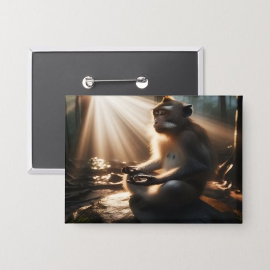 Chill Monkey Button (Voorkant / Achterkant)