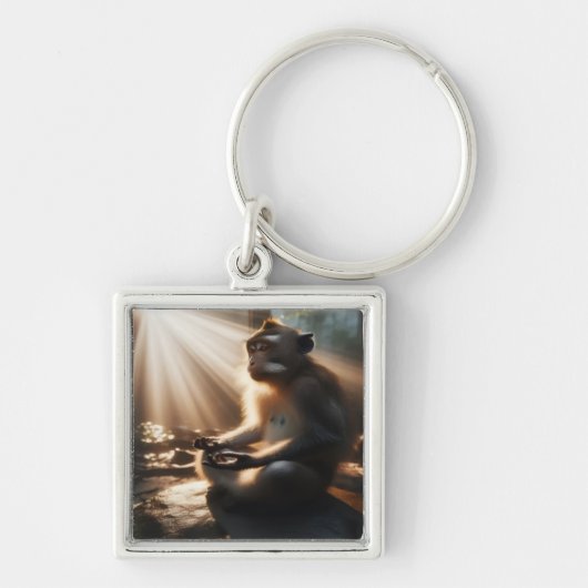 Chill Monkey Keychain (Voorkant)