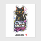 Chill Mood Geactiveerd – Grappige Ontspannende Vib Sticker (Vel)