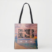 Chill Mood On Retro Beach Art Tote Bag (Voorkant)