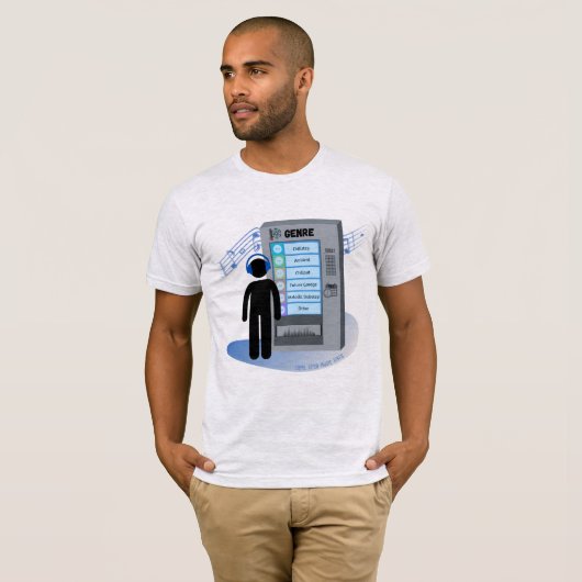 Chill Music Vibes T-shirt (Voorkant volledig)