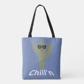 Chill-on Cactus-ontwerp - aangepast alles-over-dru Tote Bag (Achterkant)