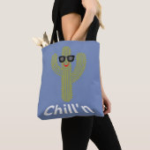 Chill-on Cactus-ontwerp - aangepast alles-over-dru Tote Bag (Dichtbij)