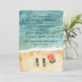 Chill Out beroemd gemaakt door The Zee Beach Weddi Kaart (Staand voorkant)