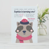 Chill Out | Birthday in het kader van het winterse Kaart (Staand voorkant)