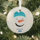Chill Out Bro Snowman Glas Ornament<br><div class="desc">Voeg een klassiek,  maar toch persoonlijk tintje toe aan uw vakantieinterieur met dit opvallende Chill Out Bro Snowman Glass Ornament.</div>