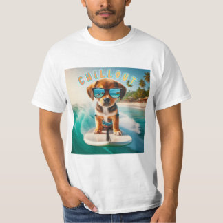 chill out dog t-shirt