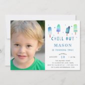 Chill Out | Foto van Birthday Party Invitation Kaart (Voorkant)