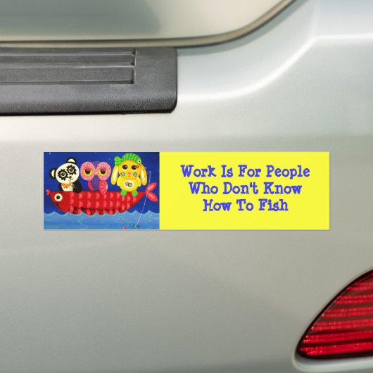 Chill Out Funny Animal Bumpersticker (Op auto)