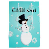 Chill out geschenktas medium cadeauzakje (Achterkant)
