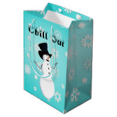 Chill out geschenktas medium cadeauzakje (Achterkant Gekanteld)