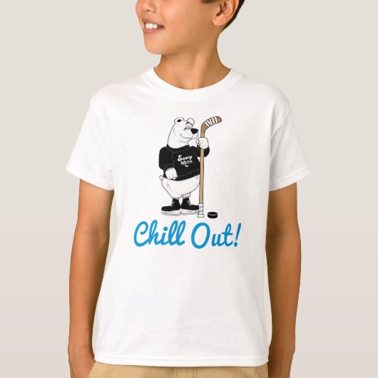 Chill Out Hockey Ijsbeer T-Shirt (Voorkant)
