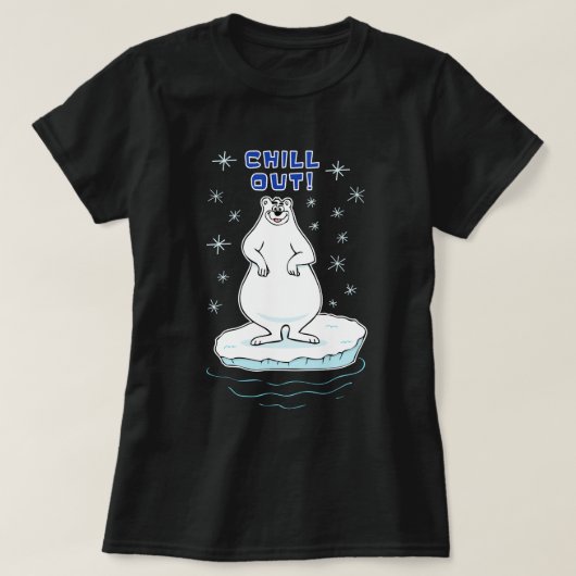 Chill Out! IJsbeer T-shirt (Design voorkant)