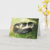 "Chill Out!" Kaart (Gele Bloem)