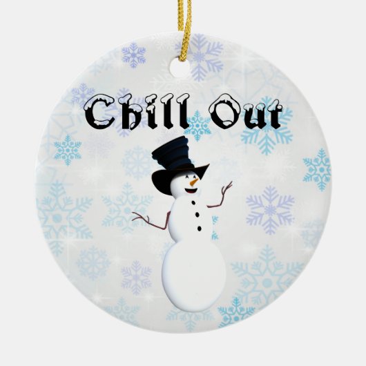 Chill out keramisch Ornament (Voorkant)
