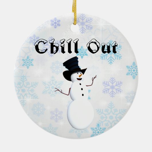 Chill out keramisch Ornament (Achterkant)