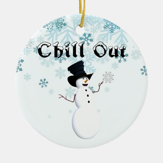 Chill out keramisch Ornament (Voorkant)