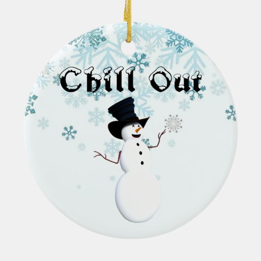 Chill out keramisch Ornament (Achterkant)