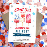 Chill Out Kids Summer Ijslolly 2e Verjaardag Kaart<br><div class="desc">Zomer verjaardagsthema voor kinderen. Eenvoudig te personaliseren. Ook beschikbaar als digitale download! Lente,  zomerfeesten,  ijslolly,  chillen,  koele traktaties,  verjaardagsfeestje 4 juli.</div>