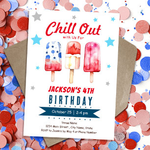Chill Out Kids Zomer Ijslolly Verjaardag Kaart