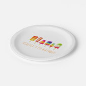 Chill Out Popsicle Party | Kinderen van Birthday Papieren Bordje (Gekanteld)