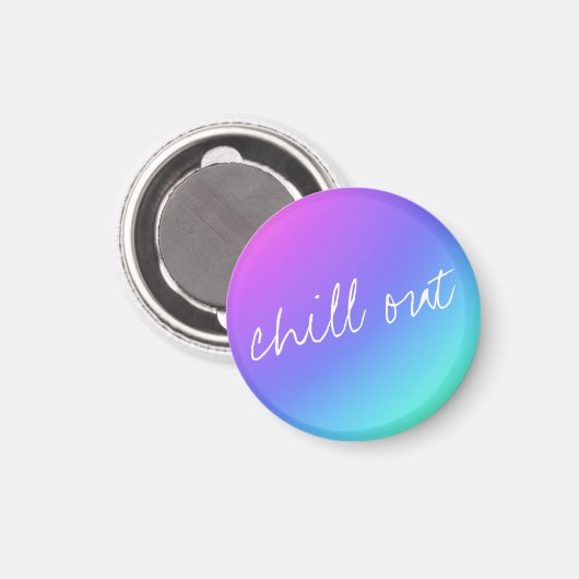 Chill Out Rainbow Magnet (Voorkant / Achterkant)