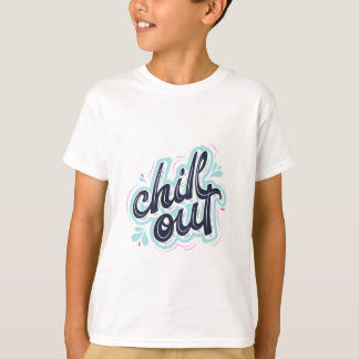Chill Out Retro Typografie Jongens Grafische T-shi T-shirt