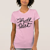 Chill Out Retro Typografie T-shirt (Voorkant)