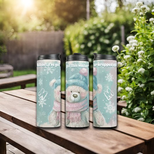 Chill out Schattige Beer Thermosbeker