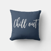 Chill Out Sierkussen Indigo Blauw Wit