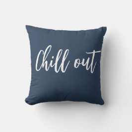 Chill Out Sierkussen Indigo Blauw Wit