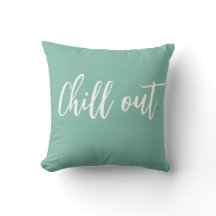 Chill Out Sierkussen Mint Groen Wit