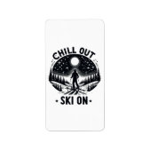 Chill out Ski op Etiket (Voorkant)