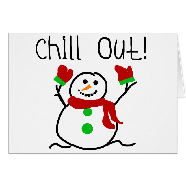 Chill Out Snowman (Voorkant Horizontaal)