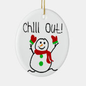 Chill out Snowman Keepsake Ornament (Rechts)