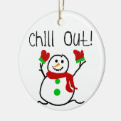 Chill out Snowman Keepsake Ornament (Links)