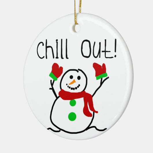 Chill out Snowman Keepsake Ornament (Links)